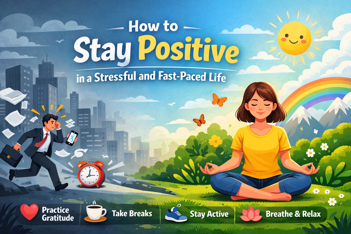 How to Stay Positive in a Stressful and Fast-Paced Life